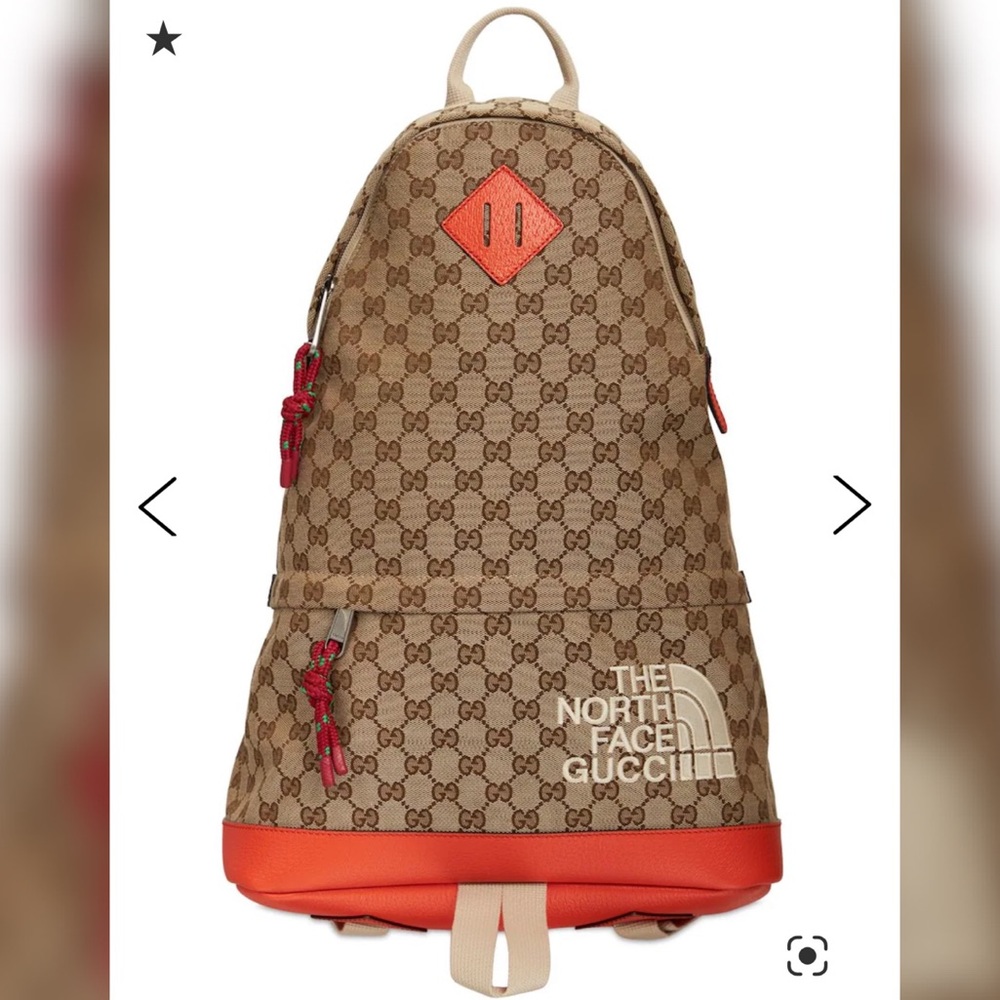 Gucci x The Northface Canvas GG Bookbag